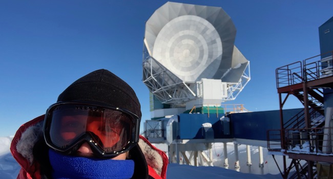 Matt at the South Pole Telescope